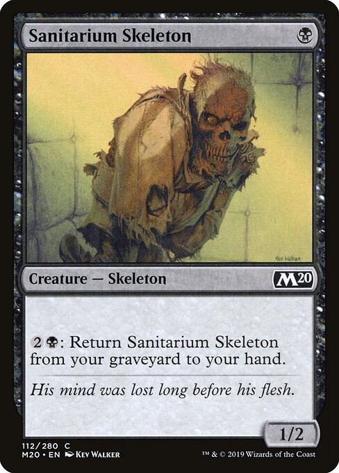 Sanitarium Skeleton (112) (Foil) - Core Set 2020 - Game On