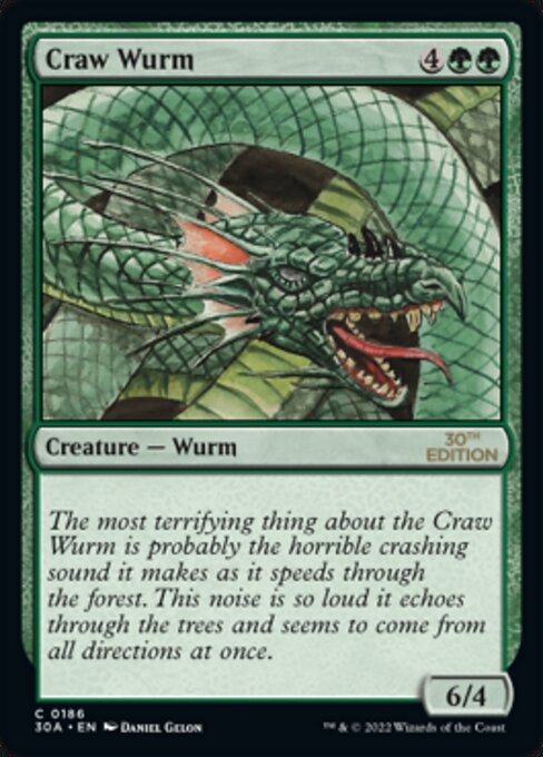 Craw Wurm (186) - 30th Anniversary Edition - Game On