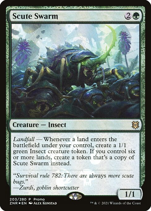 Scute Swarm (203★) (Foil) - Zendikar Rising Promos - Game On