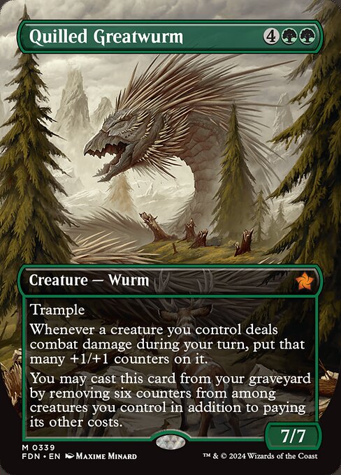 Quilled Greatwurm (339) - BORDERLESS - Foundations - Game On
