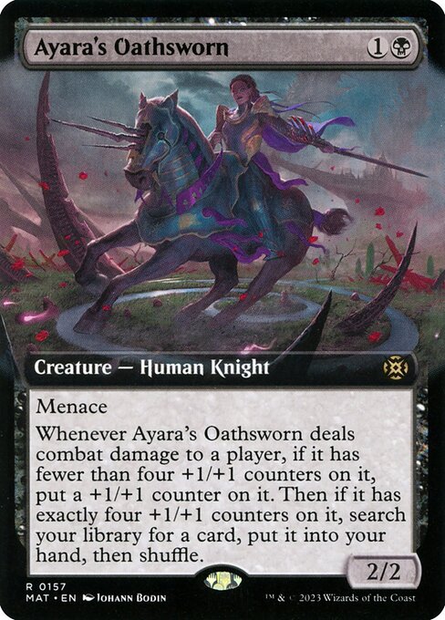 Ayara's Oathsworn (157) - EXTENDED ART (Foil) - March of the Machine: The Aftermath - Game On