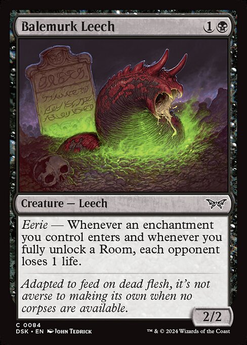 Balemurk Leech (84) (Foil) - Duskmourn: House of Horror - Game On