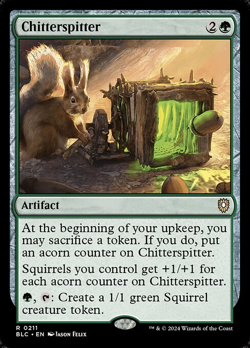 Chitterspitter (211) - Bloomburrow Commander - Game On