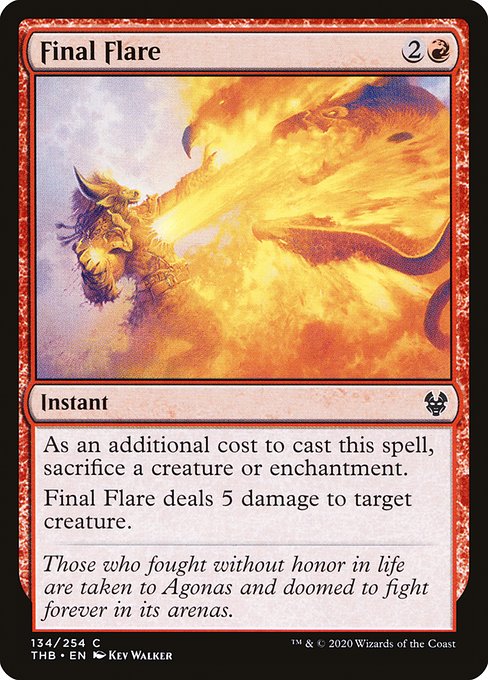 Final Flare (134) (Foil) - Theros Beyond Death - Game On