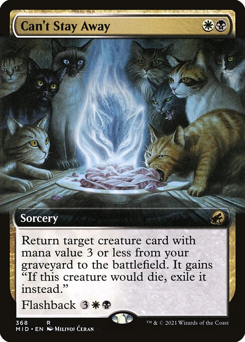 Can't Stay Away (368) - EXTENDED ART (Foil) - Innistrad: Midnight Hunt - Game On