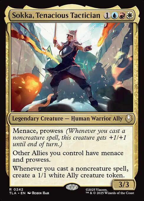 Sokka, Tenacious Tactician (242) (Foil) - Avatar: The Last Airbender - Game On