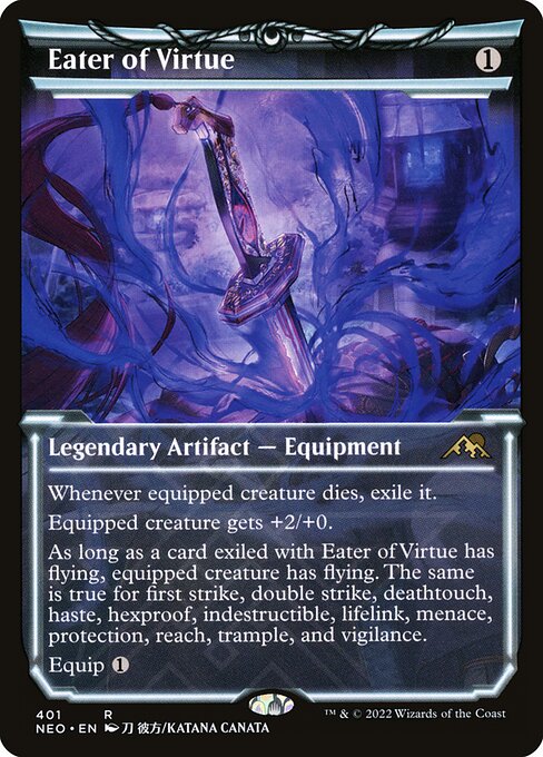 Eater of Virtue (401) - SHOWCASE (Foil) - Kamigawa: Neon Dynasty - Game On