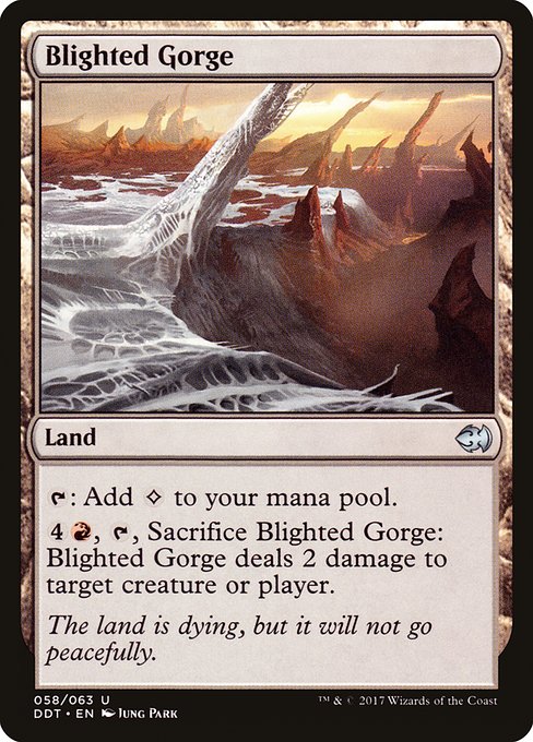 Blighted Gorge (58) - Duel Decks: Merfolk vs. Goblins - Game On