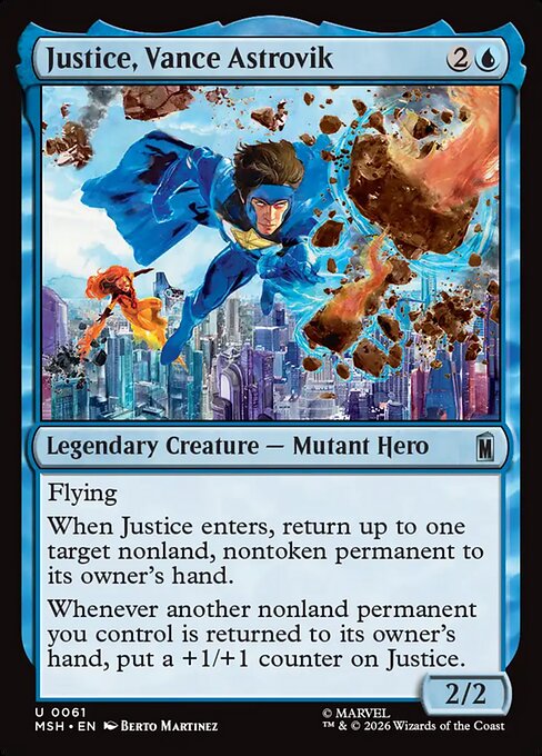 Justice, Vance Astrovik (61) - Marvel Super Heroes - Game On