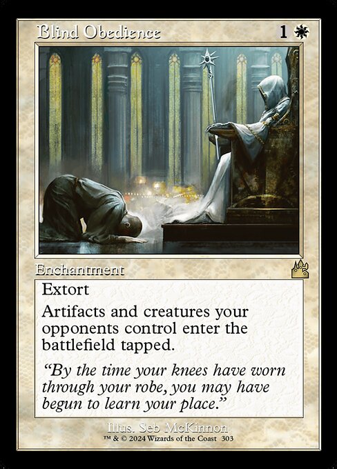 Blind Obedience (303) (Foil) - Ravnica Remastered - Game On