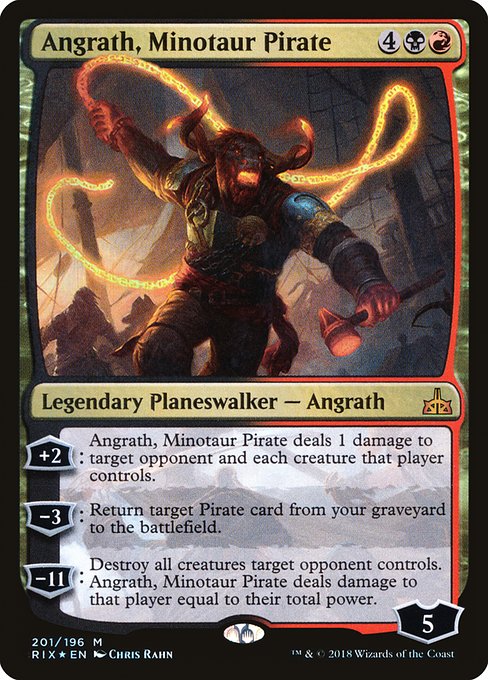 Angrath, Minotaur Pirate (201) (Foil) - Rivals of Ixalan - Game On