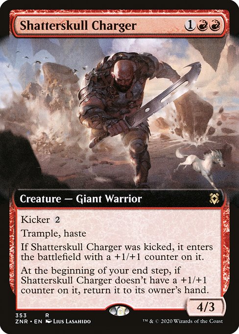 Shatterskull Charger (353) - EXTENDED ART (Foil) - Zendikar Rising - Game On