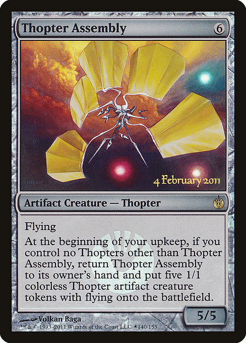 Thopter Assembly (140★) (Foil) - Mirrodin Besieged Promos - Game On