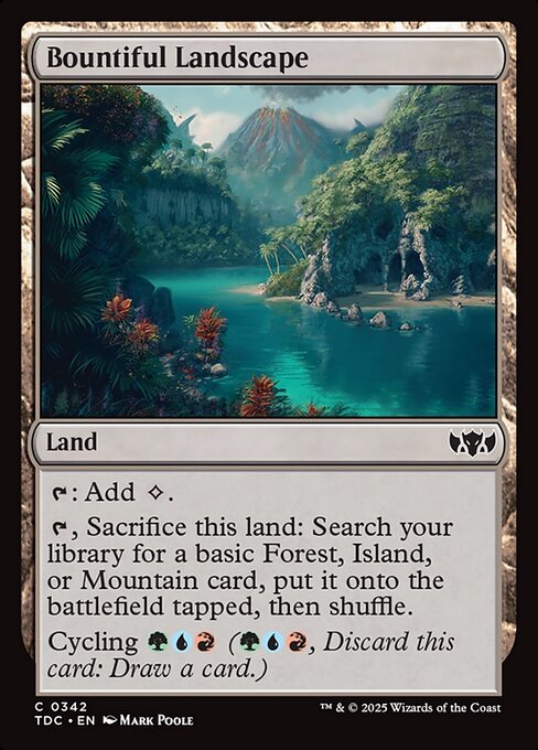 Bountiful Landscape (342) - Tarkir: Dragonstorm Commander - Game On