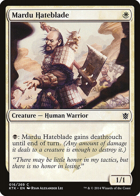 Mardu Hateblade (16) (Foil) - Khans of Tarkir - Game On