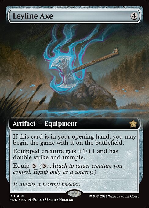 Leyline Axe (485) - EXTENDED ART - Foundations - Game On