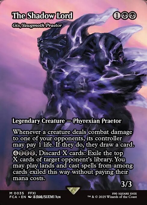 Gix, Yawgmoth Praetor (35) - BORDERLESS - FULL ART - Final Fantasy: Through the Ages - Game On