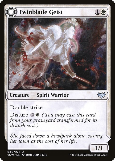 Twinblade Geist // Twinblade Invocation (40) - Innistrad: Crimson Vow - Game On