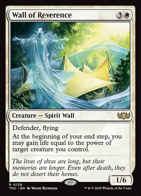 Wall of Reverence (139) - Tarkir: Dragonstorm Commander - Game On