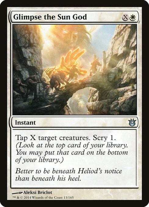 Glimpse the Sun God (13) (Foil) - Born of the Gods - Game On