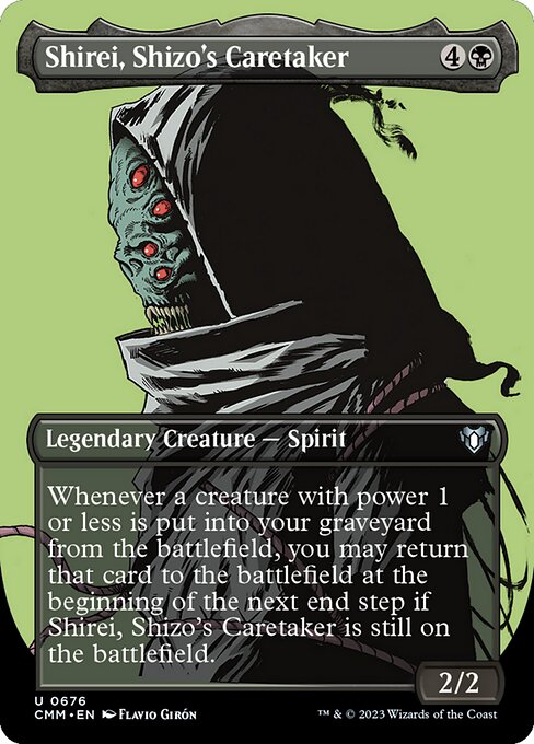 Shirei, Shizo's Caretaker (676) - BORDERLESS - FULL ART - Commander Masters - Game On