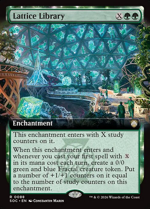 Lattice Library (88) - EXTENDED ART - Secrets of Strixhaven Commander - Game On