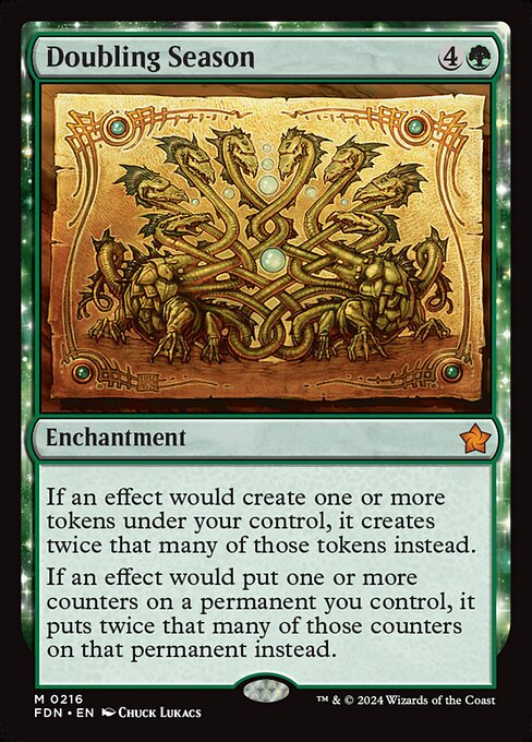 Doubling Season (216) (Foil) - Foundations - Game On