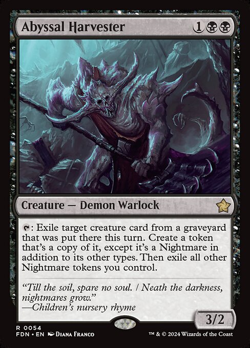 Abyssal Harvester (54) (Foil) - Foundations - Game On