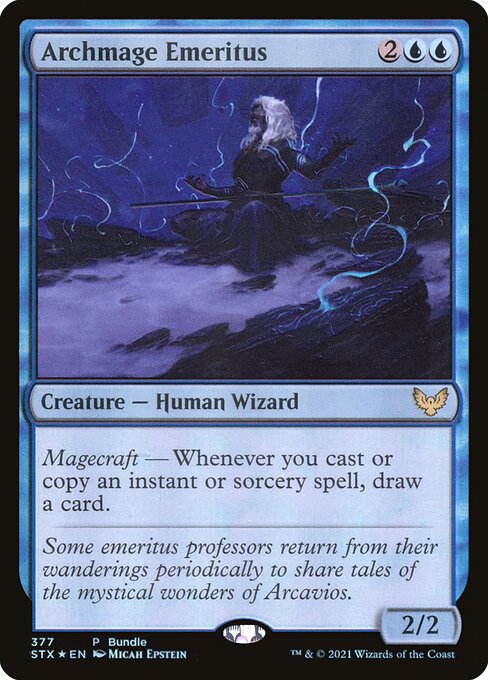 Archmage Emeritus (377) (Foil) - Strixhaven: School of Mages - Game On