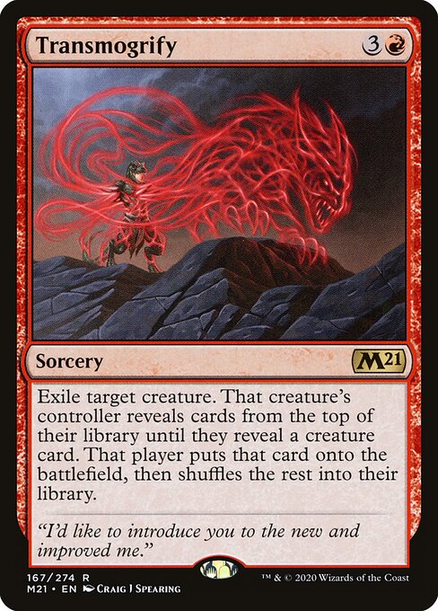 Transmogrify (167) (Foil) - Core Set 2021 - Game On