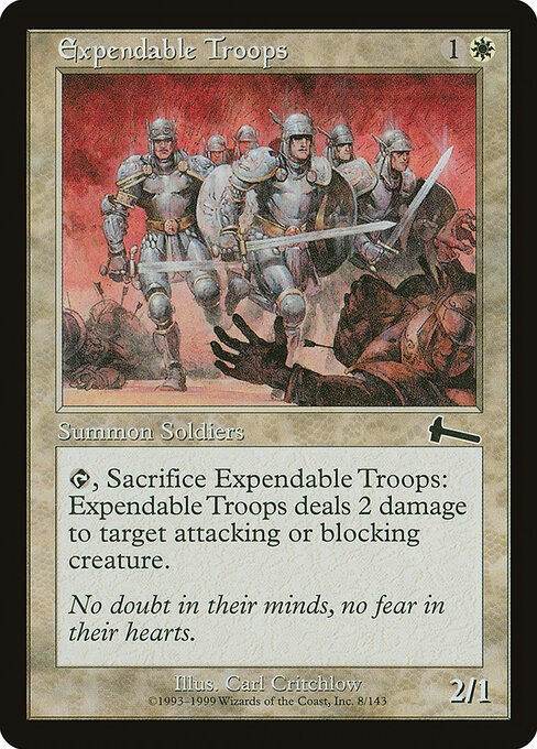 Expendable Troops (8) (Foil) - Urza's Legacy - Game On
