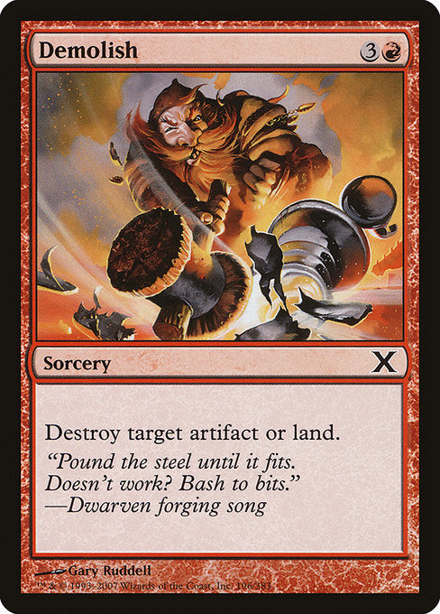 Demolish (196) (Foil) - Tenth Edition - Game On