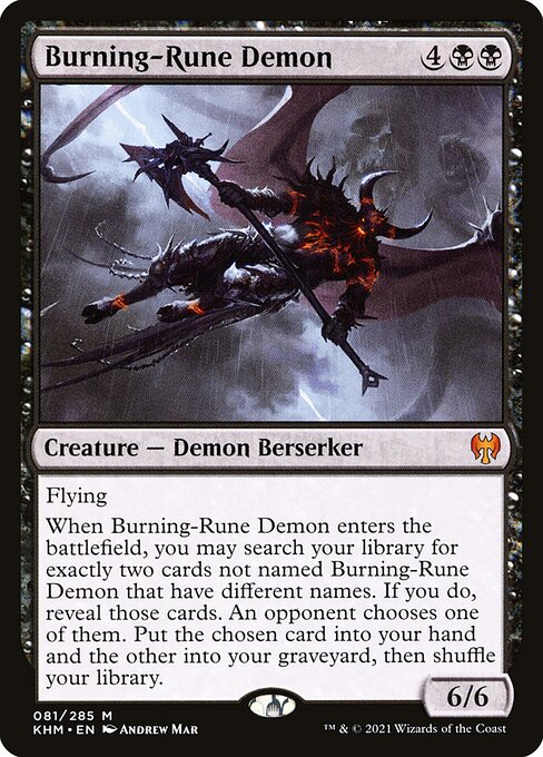 Burning-Rune Demon (81) - Kaldheim - Game On