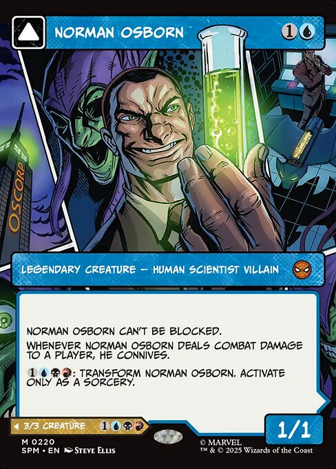 Norman Osborn // Green Goblin (220) - BORDERLESS - FULL ART - Marvel's Spider-Man - Game On