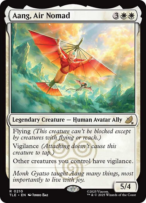 Aang, Air Nomad (210) (Foil) - Avatar: The Last Airbender Eternal - Game On