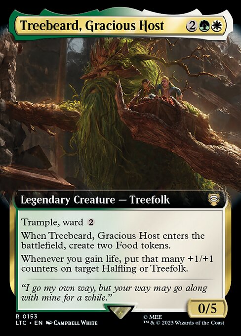 Treebeard, Gracious Host (153) - EXTENDED ART - Tales of Middle-earth Commander - Game On
