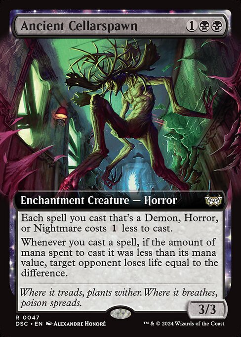 Ancient Cellarspawn (47) - EXTENDED ART - Duskmourn: House of Horror Commander - Game On