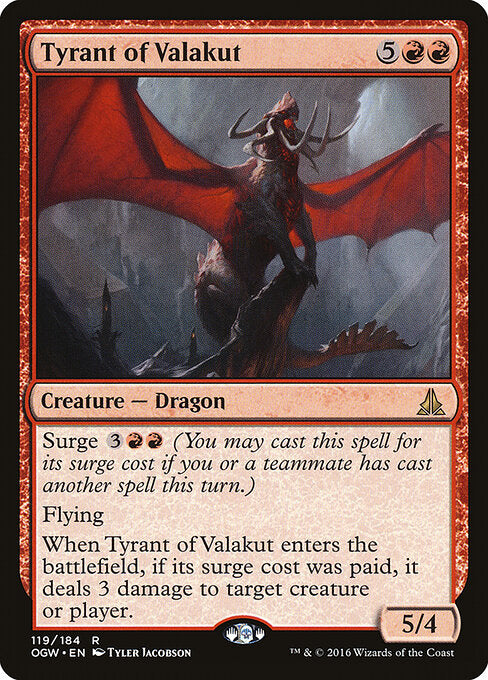Tyrant of Valakut (119) (Foil) - Oath of the Gatewatch - Game On
