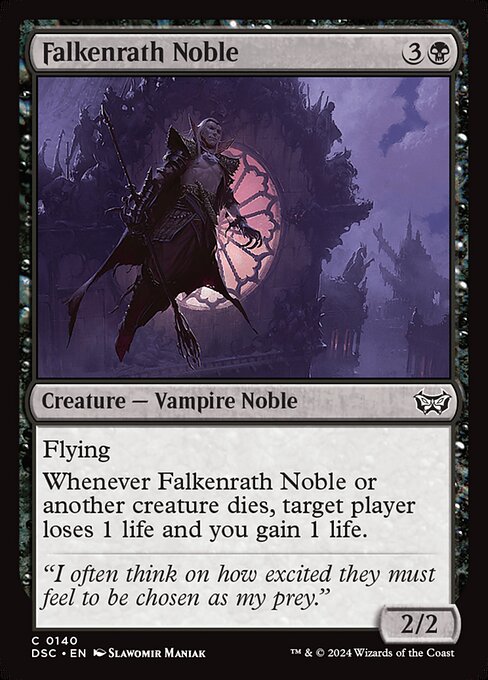 Falkenrath Noble (140) - Duskmourn: House of Horror Commander - Game On