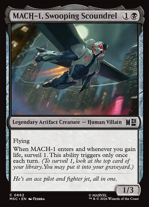 MACH-1, Swooping Scoundrel (662) - Marvel Super Heroes Commander - Game On
