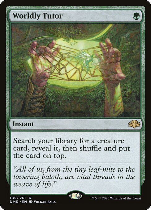 Worldly Tutor (185) (Foil) - Dominaria Remastered - Game On