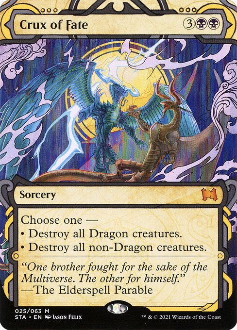 Crux of Fate (25) - BORDERLESS (Etched) - Strixhaven Mystical Archive - Game On