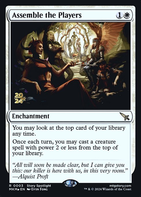 Assemble the Players (3s) (Foil) - Murders at Karlov Manor Promos - Game On