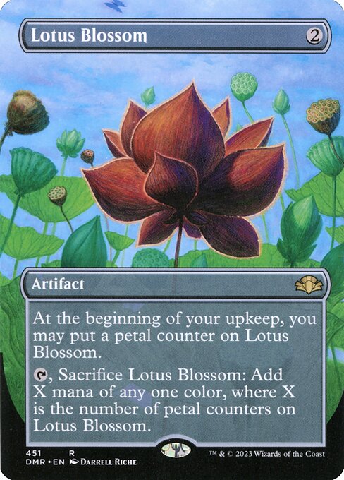 Lotus Blossom (451) - BORDERLESS - FULL ART - Dominaria Remastered - Game On