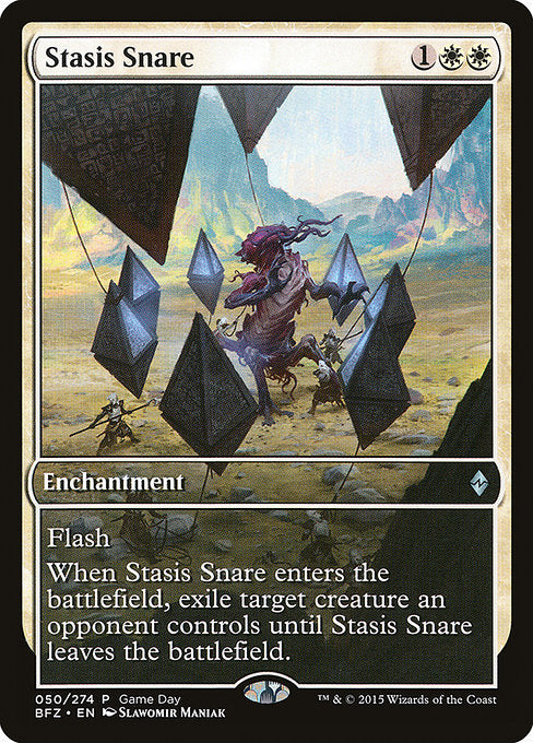 Stasis Snare (50) - FULL ART - Battle for Zendikar Promos - Game On