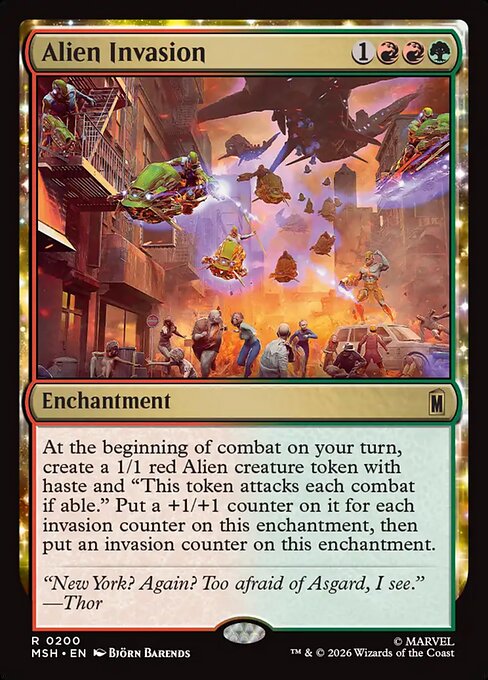 Alien Invasion (200) (Foil) - Marvel Super Heroes - Game On