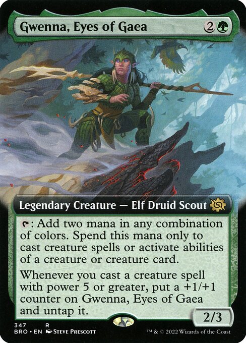 Gwenna, Eyes of Gaea (347) - EXTENDED ART - The Brothers' War - Game On