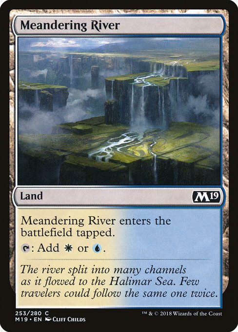 Meandering River (253) (Foil) - Core Set 2019 - Game On