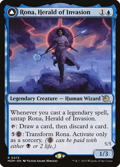 Rona, Herald of Invasion // Rona, Tolarian Obliterator (75) - March of the Machine - Game On