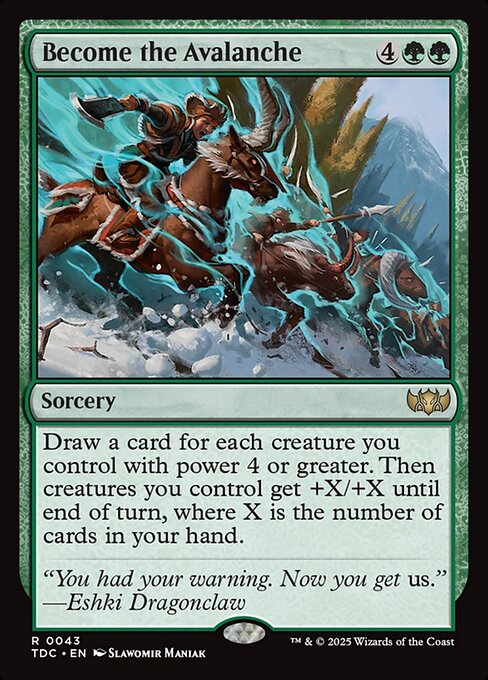 Become the Avalanche (43) - Tarkir: Dragonstorm Commander - Game On